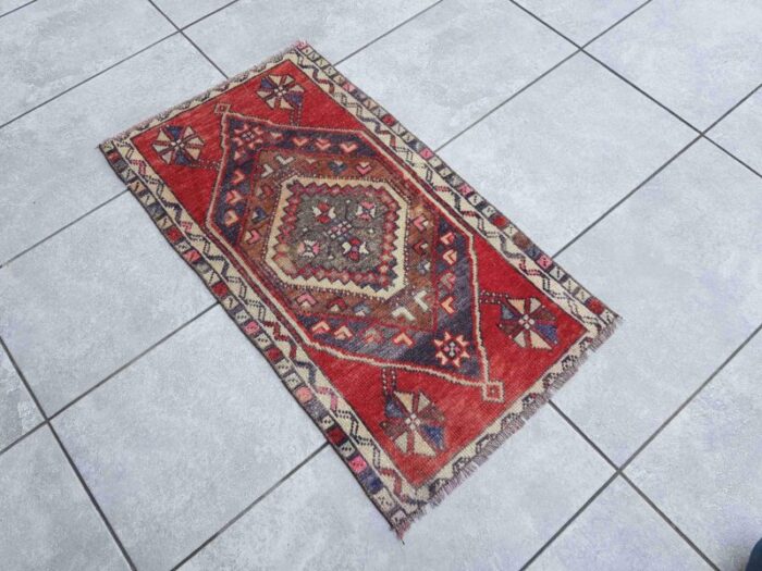 anatolian decorative door mat rug 1960 3884