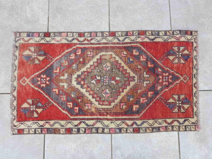 anatolian decorative door mat rug 1960 8267