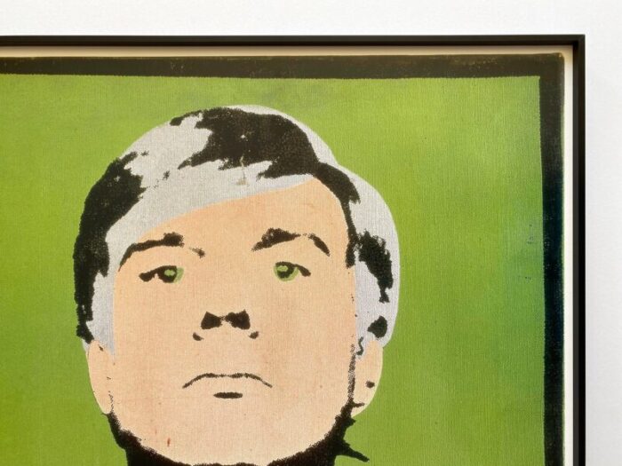 andy warhol foundation vintage pop art offset lithograph print framed museum poster early self portrait 1964 4174