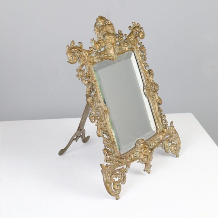 antique 19th century table mirror 11