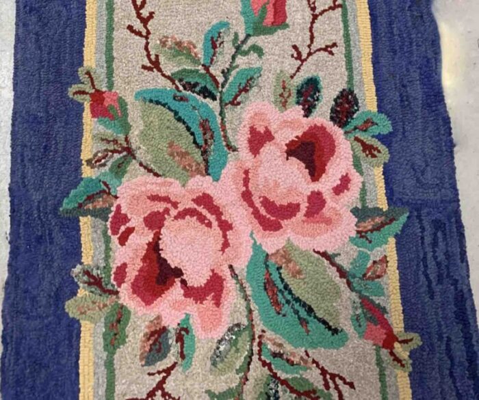 antique american hooked rug 1920s 3