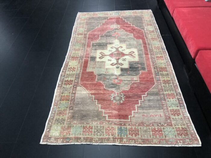 antique anatolian woven rug 1