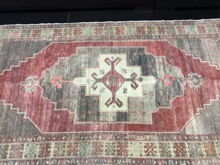 antique anatolian woven rug 7