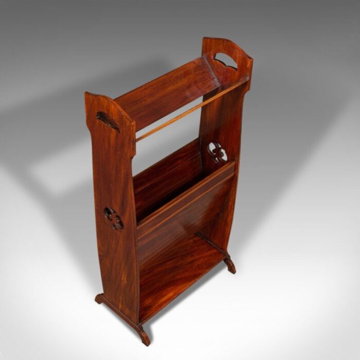 antique arts and crafts book stand 1890s 6