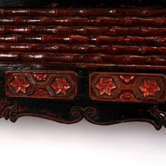 antique chinese lacquered elm altar table 8844