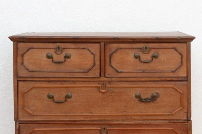 antique colonial teak chest on chest 0379