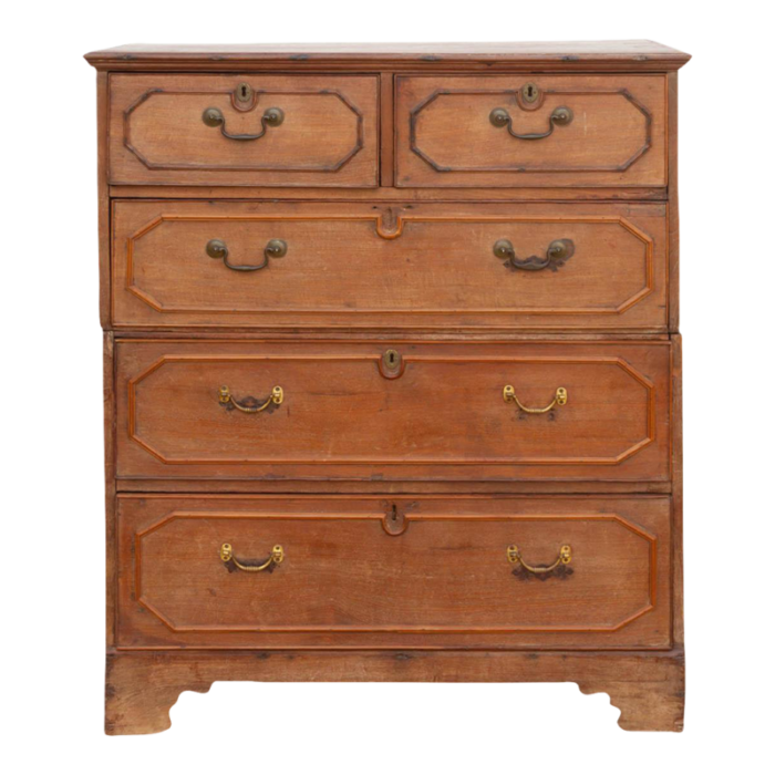 antique colonial teak chest on chest 5217