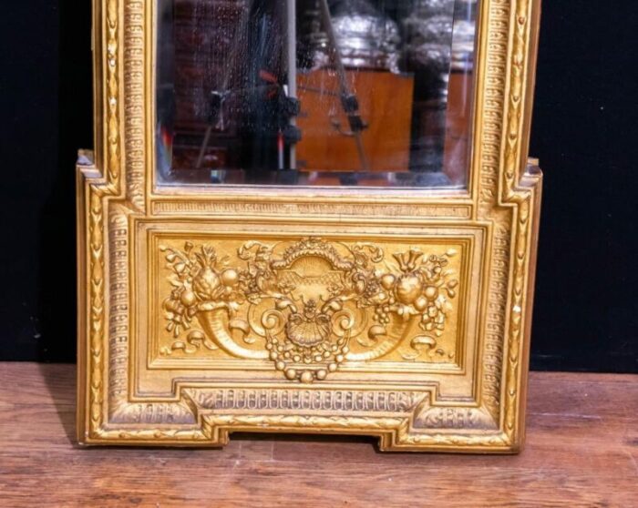 antique empire french cherub gilt pier mirror 1880s 3