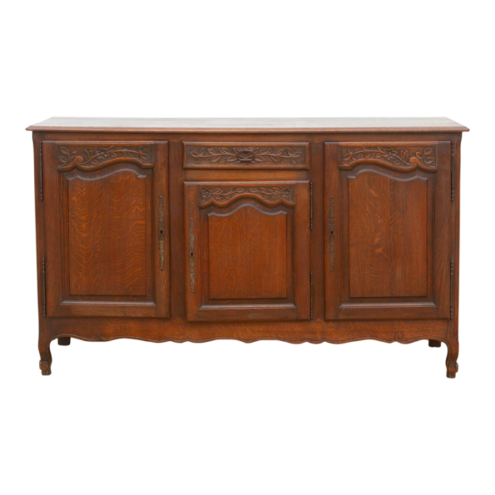 antique french carved oak enfilade buffet 5361