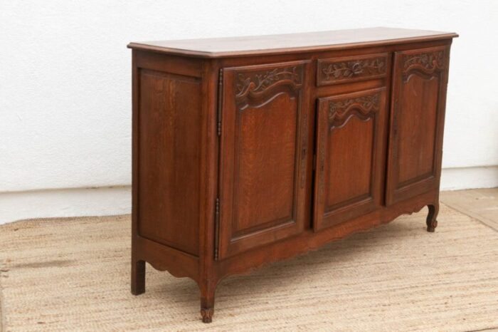 antique french carved oak enfilade buffet 9010