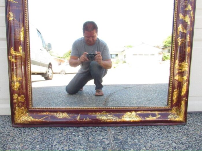 antique french louis philippe chinoiserie mirror 3401