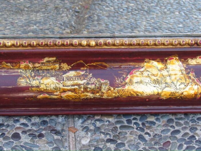 antique french louis philippe chinoiserie mirror 4023