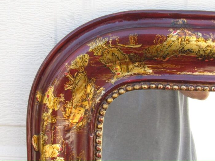 antique french louis philippe chinoiserie mirror 7167