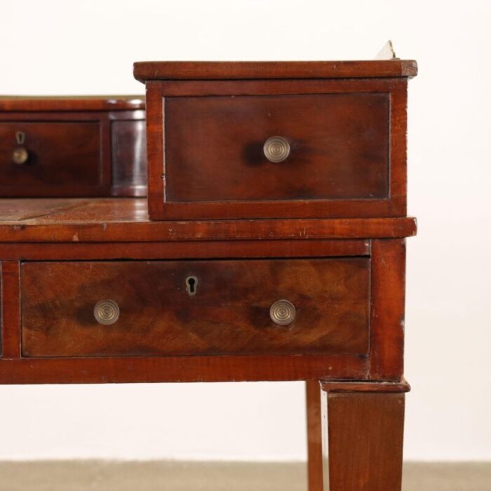 antique george iii carlton writing desk in mahogany and brass 3435