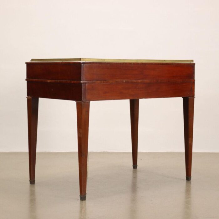 antique george iii carlton writing desk in mahogany and brass 5844