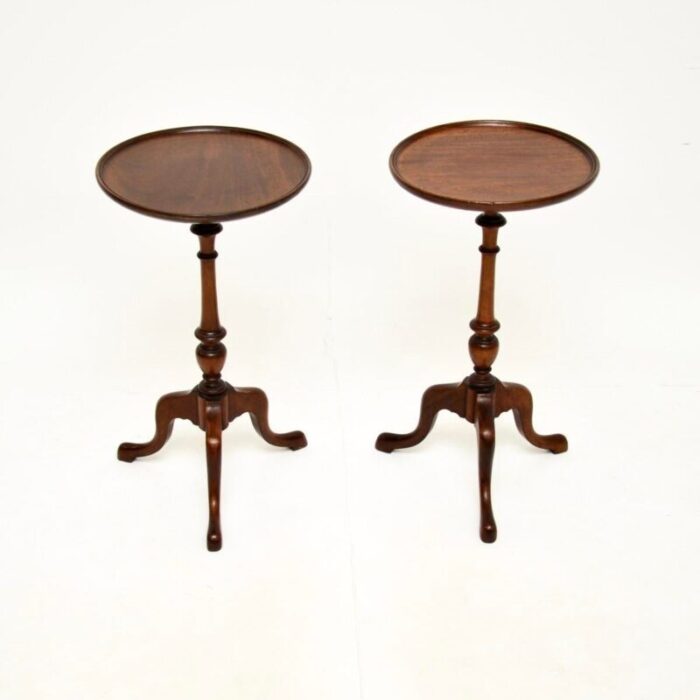 antique georgian style wine tables 1930 set of 2 7746