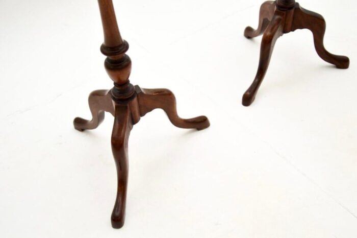 antique georgian style wine tables 1930 set of 2 9346