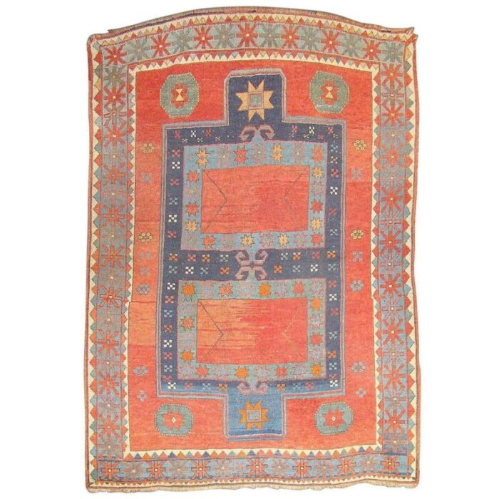 antique kazakh rug 1880s 1