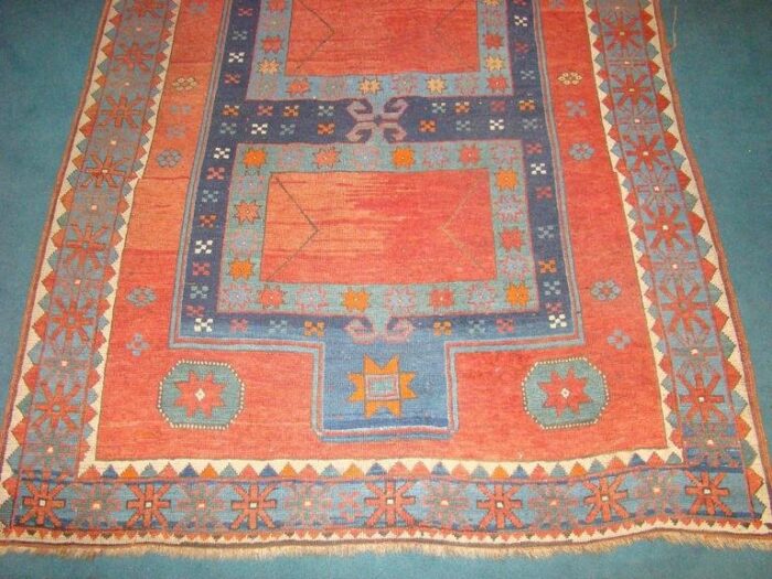 antique kazakh rug 1880s 2