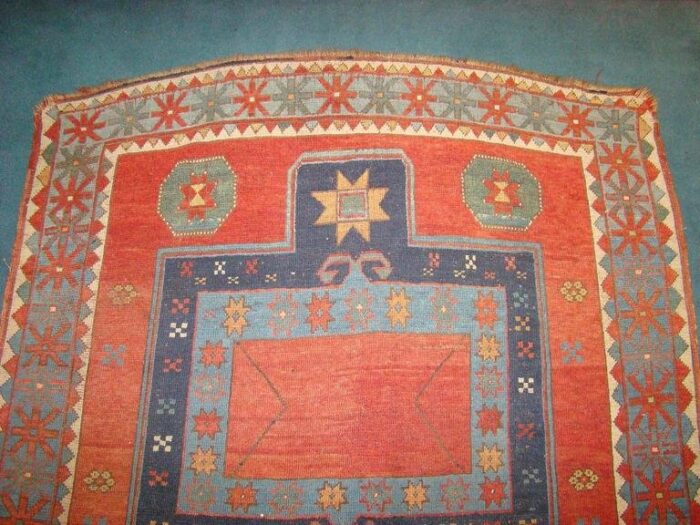 antique kazakh rug 1880s 3