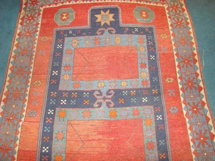 antique kazakh rug 1880s 4