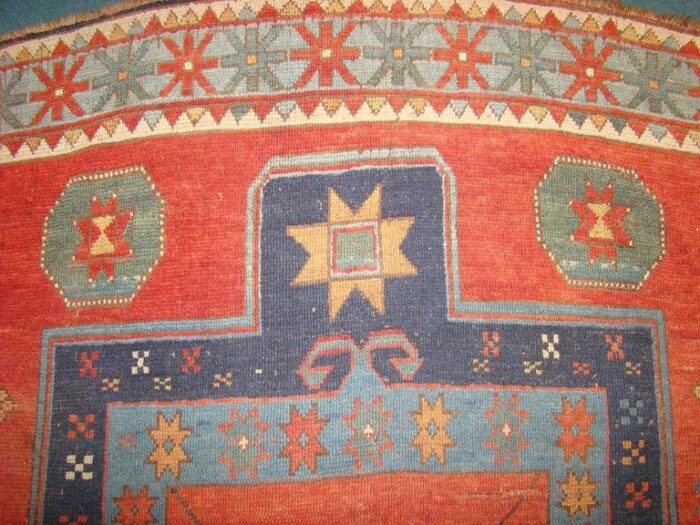 antique kazakh rug 1880s 5