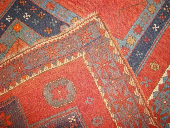 antique kazakh rug 1880s 8