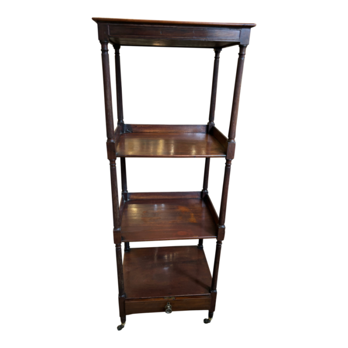 antique mahogany regency style etagere 4076