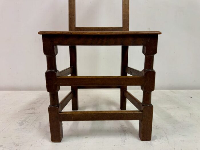 antique oak ecclesiastical side chair 3029