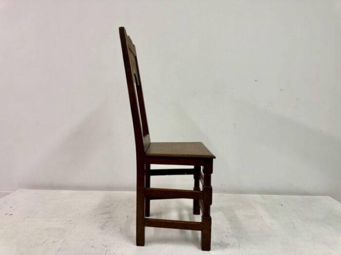 antique oak ecclesiastical side chair 3142