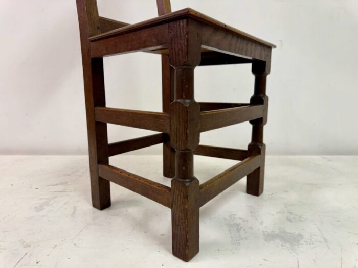 antique oak ecclesiastical side chair 4466