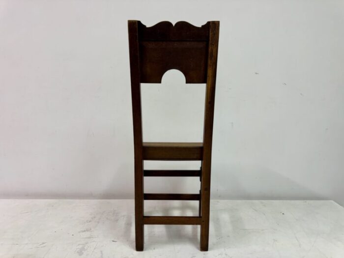 antique oak ecclesiastical side chair 5753