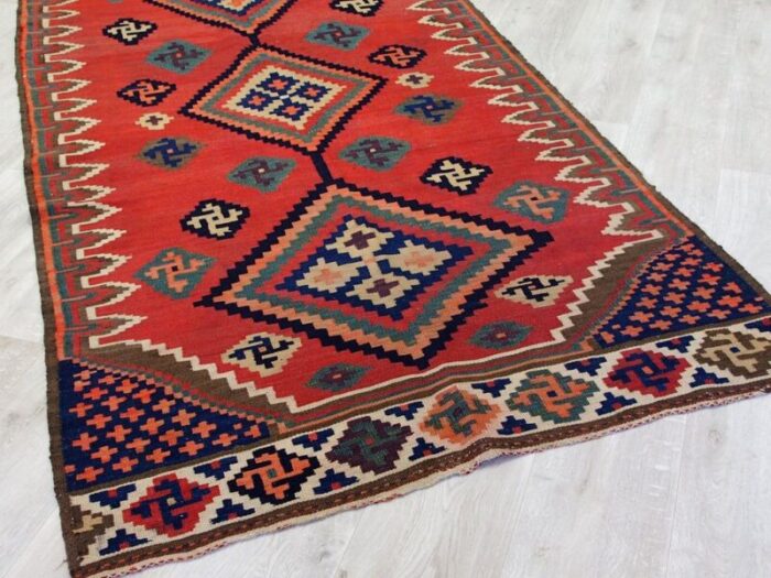 antique oriental nomadic ardabil kilim 1930s 5