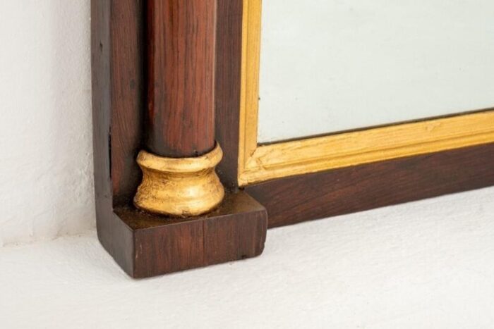 antique rosewood and gilt mantle mirror 3