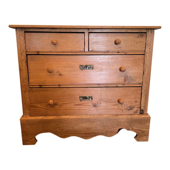 antique swedish pine chest of drawers 4846