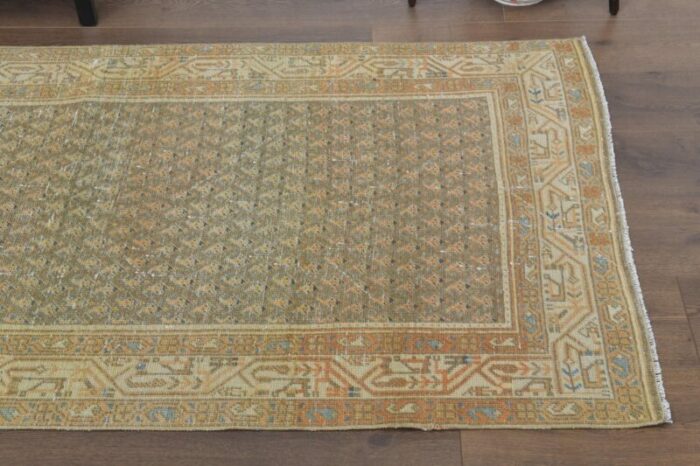 antique turkish oushak runner rug 4 1