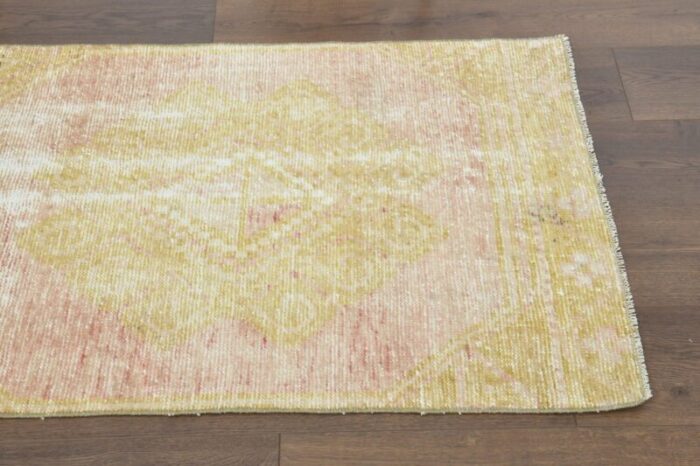 antique turkish oushak runner rug 4 3