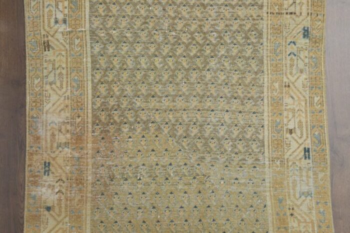 antique turkish oushak runner rug 7 1