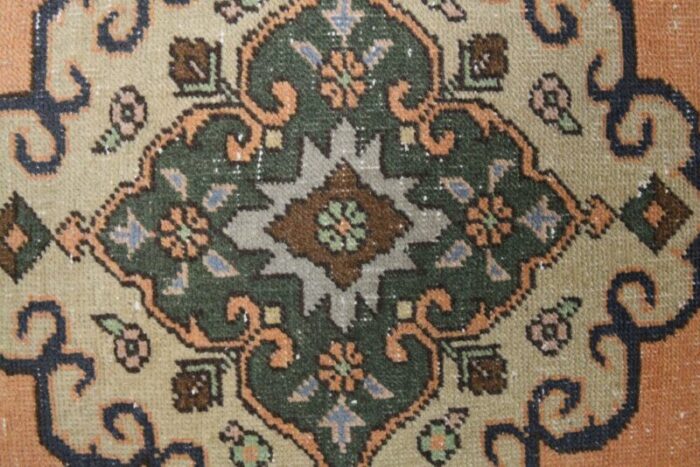 antique turkish oushak runner rug 8 2