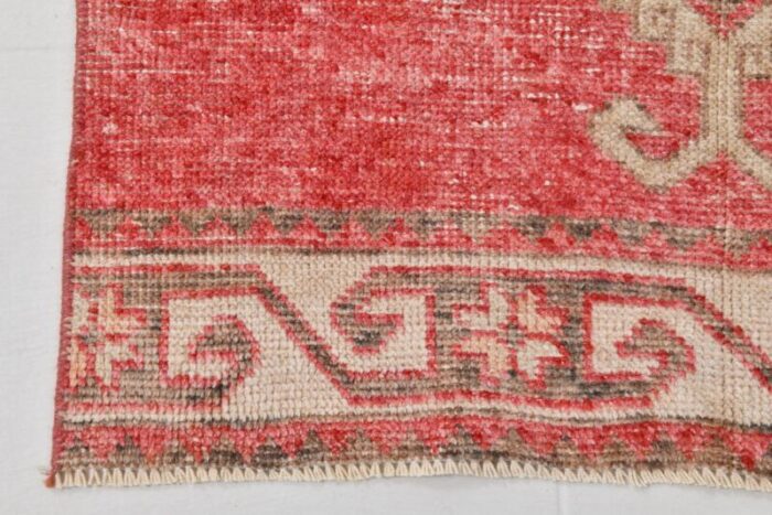 antique turkish red runner rug 1963 10