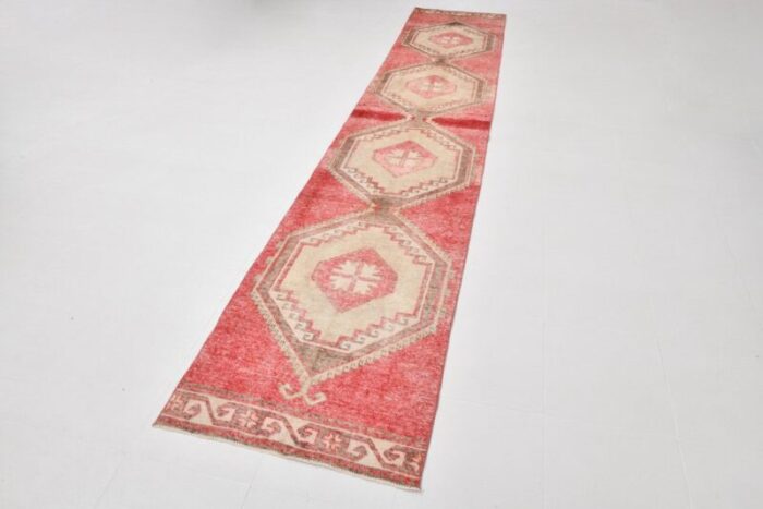 antique turkish red runner rug 1963 5