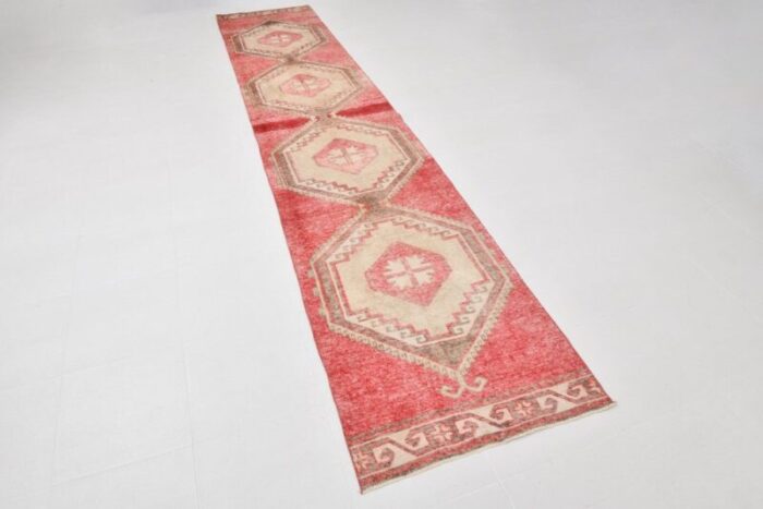 antique turkish red runner rug 1963 6