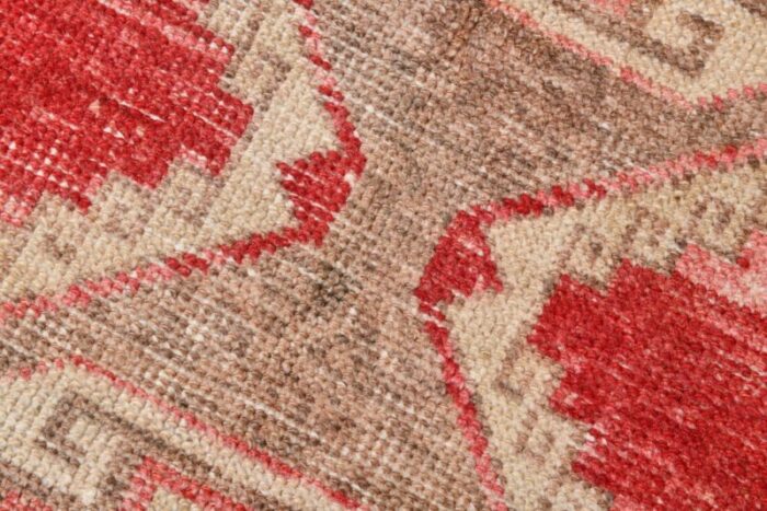 antique turkish red runner rug 1963 7