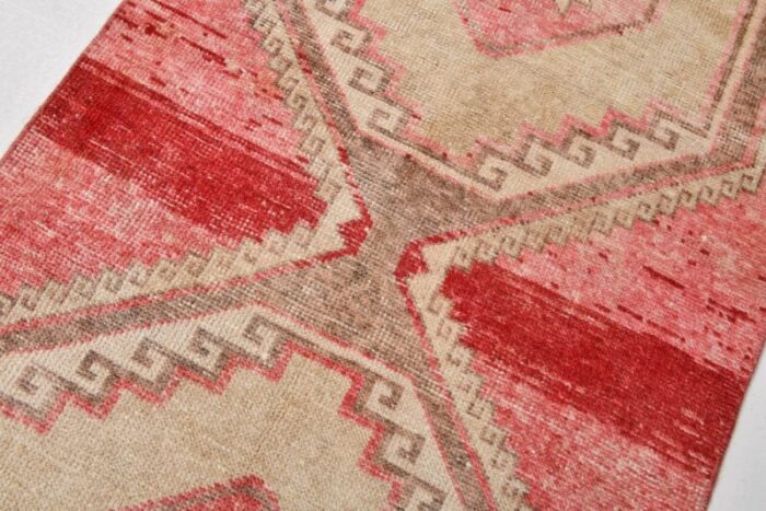 antique turkish red runner rug 1963 8