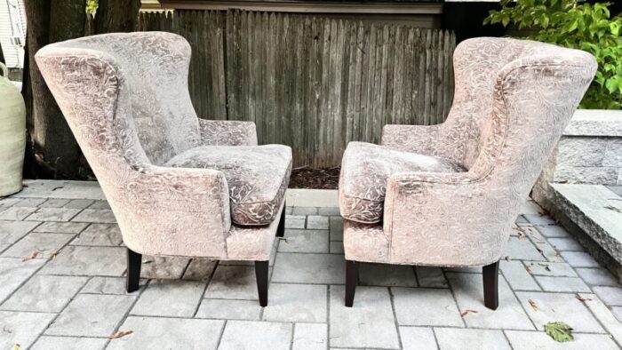 arhaus wing chairs a pair 4714