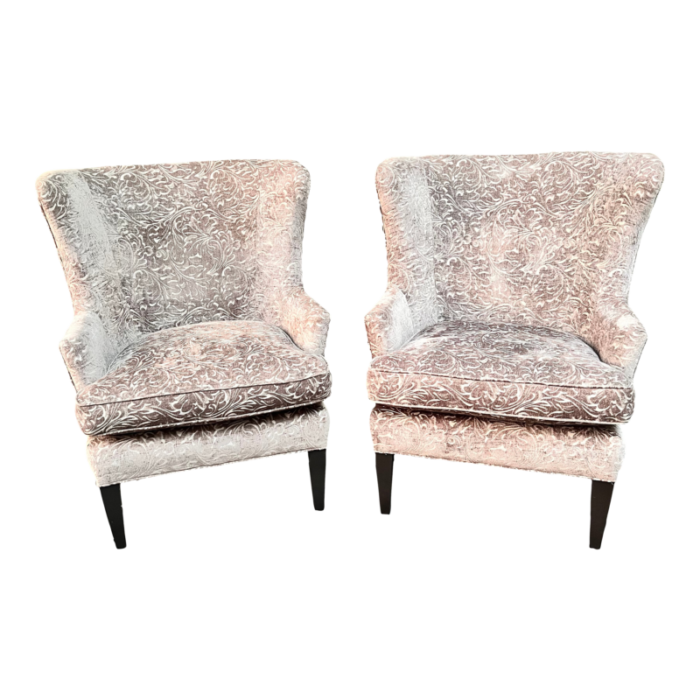 arhaus wing chairs a pair 5875