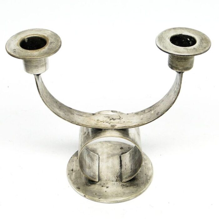 art deco 2 armed candleholder from wmf germany 1930s 10