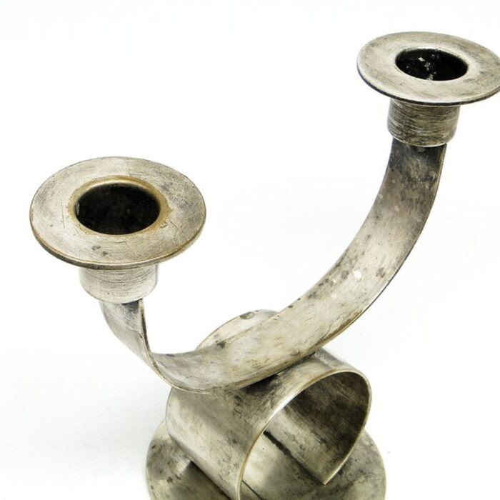 art deco 2 armed candleholder from wmf germany 1930s 7