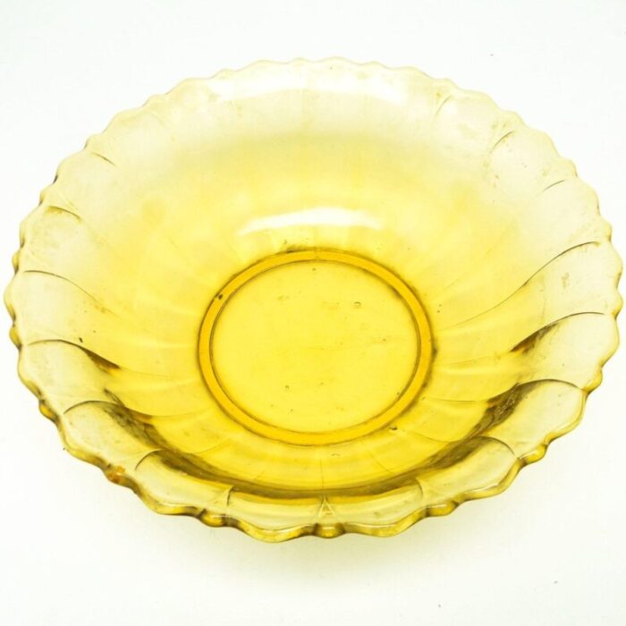 art deco bowl from krosno poland 1950s 7 1