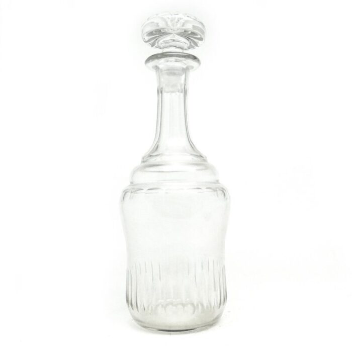 art deco crystal carafe czechoslovakia 1930s 1 1